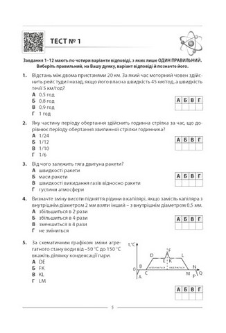 Фізика. 10 варіантів у форматі НМТ 2024 - фото 2