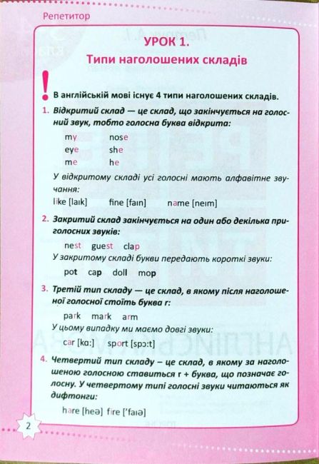 Репетитор Англійська мова Букви та звуки Навички читання 3-4 класи НУШ Авт: Петрук А.І. Вид-во: Торсінг - фото 3