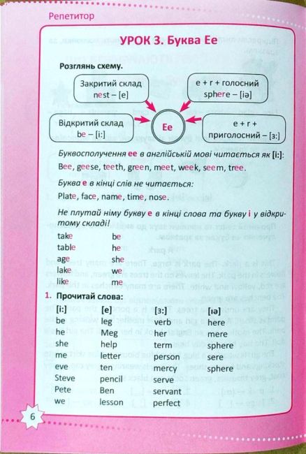 Репетитор Англійська мова Букви та звуки Навички читання 3-4 класи НУШ Авт: Петрук А.І. Вид-во: Торсінг - фото 7