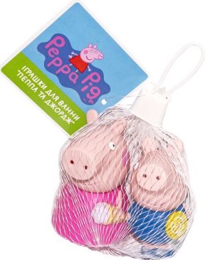Іграшки для ванни "Пеппа та Джордж". Ігровий набір TM Peppa Pig Іграшки для ванни "Пеппа та Джордж". Ігровий набір TM Peppa Pig