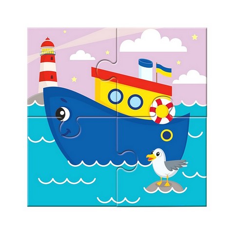 Багаторазова водяна розмальовка-пазл. Веселі машинки - фото 3