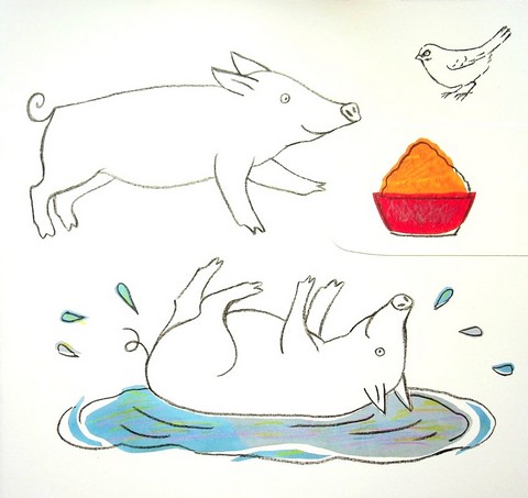 Свійські тварини. Розмальовка-розгорталка - фото 4