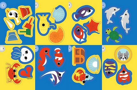 Море. Аплікації наліпками - фото 4