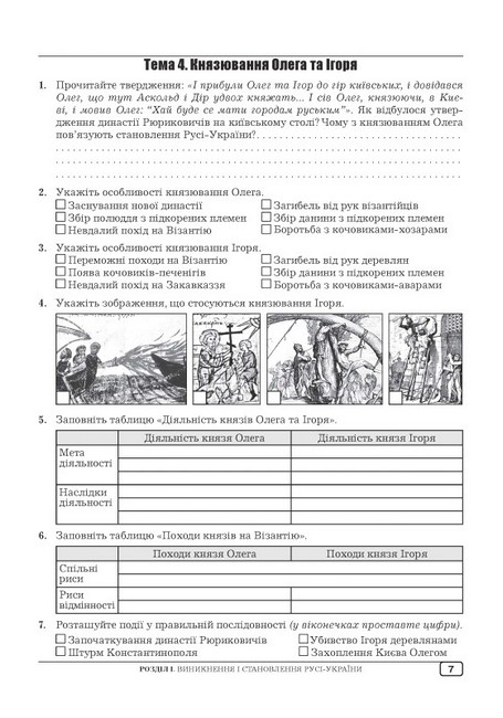 Робочий зошит з історії України 7 клас НУШ Авт: О.І. Гук Ю.М. Гук Вид-во: Аксіома - фото 8