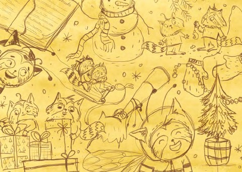 Різдвяний настрій єнотів-бешкетників, або як Морсик диво шукав - фото 2