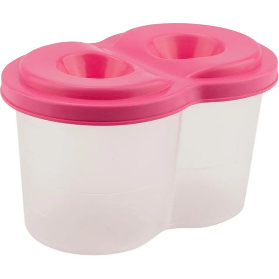 Стакан подвійний непроливайка Kite 17-1142-10 рожевий - фото 1