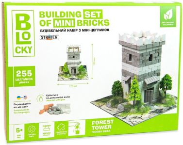 Лісова вежа. Будівельний набір для творчості з міні-цеглинок BLOCKY Лісова вежа. Будівельний набір для творчості з міні-цеглинок BLOCKY