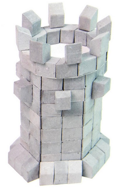 Кругла башта. Будівельний набір для творчості з міні-цеглинок BLOCKY - фото 2