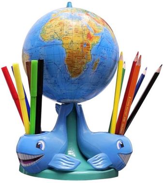 Глобус Марко Поло фізичний "Три кити" 160 мм + набір канцтоварів Глобус Марко Поло фізичний "Три кити" 160 мм + набір канцтоварів - Глобуси та карти