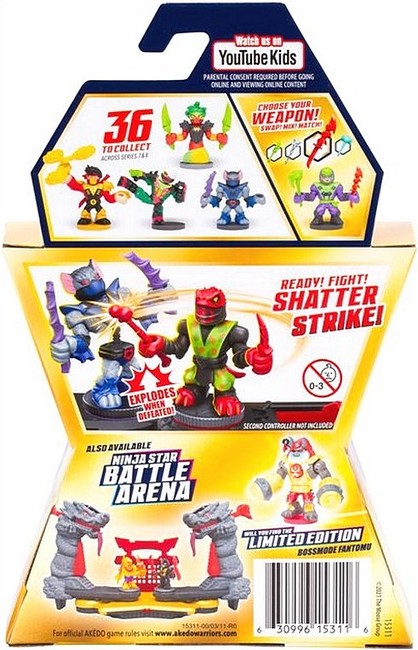 Фігурка-сюрприз колекційний воїн Ninja Bosses (Ніндзя Босес). Ігровий набір Legends of Akedo Ninja Bosses - фото 3