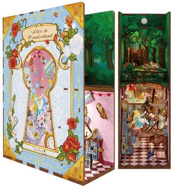Бук нук Аліса в Дивокраї Румбокс Book Nook Alice in Wonderland - БукНуки