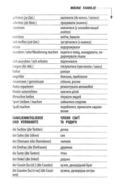Вивчаємо німецьку Розмовні теми для середньої школи 5-9 класи Авт: О. Третяк Вид-во: Арій - фото 5