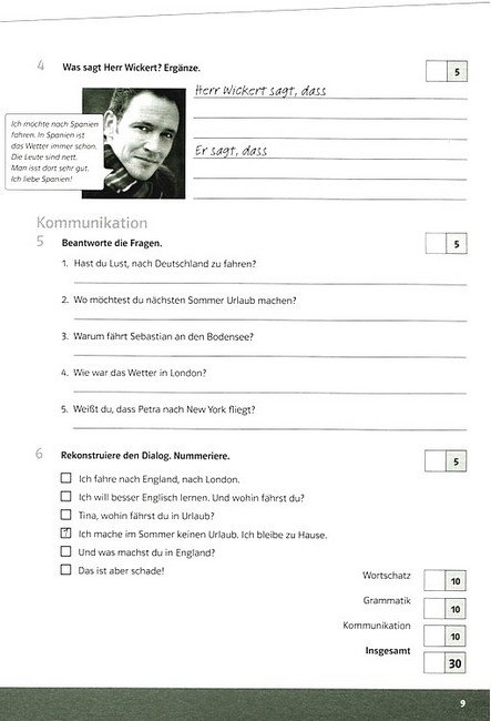 Тести Німецька мова 9 клас Parallelen 9 + аудіосупровід Авт: Надія Басай Вид-во: Методика Паблішинг - фото 5