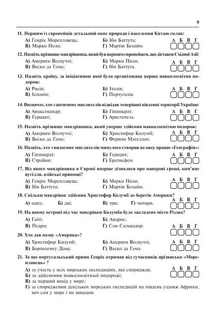 Довідник абітурієнта ЗНО / НМТ 2025 Географія Авт: Володимир Яценко Вид-во: Богдан - фото 6
