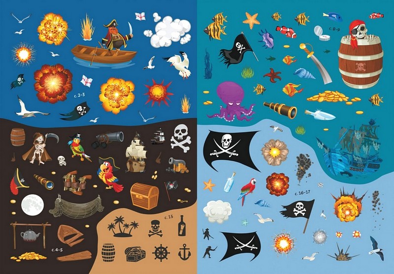 Книжка з наліпками Пірати Вид-во: Кристал Бук - фото 4