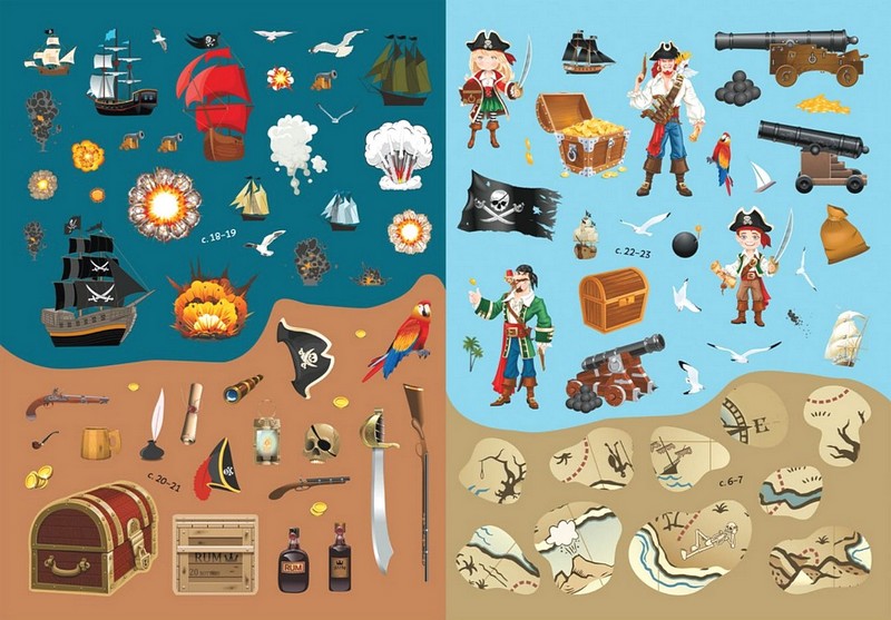 Книжка з наліпками Пірати Вид-во: Кристал Бук - фото 5