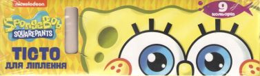 Тісто для ліплення Набір із 9 кольорів по 15 г. ТМ "SpongeBob SquarePants" Тісто для ліплення Набір із 9 кольорів по 15 г. ТМ "SpongeBob SquarePants"