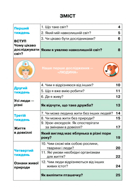 Підручник Я досліджую світ 1 клас Частина 1 НУШ Авт: І. Грущинська та ін. Вид-во: Оріон - фото 2