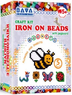 Набір для творчості Магніти з термомозаїки Квіти-комахи Набір для творчості Магніти з термомозаїки Квіти-комахи