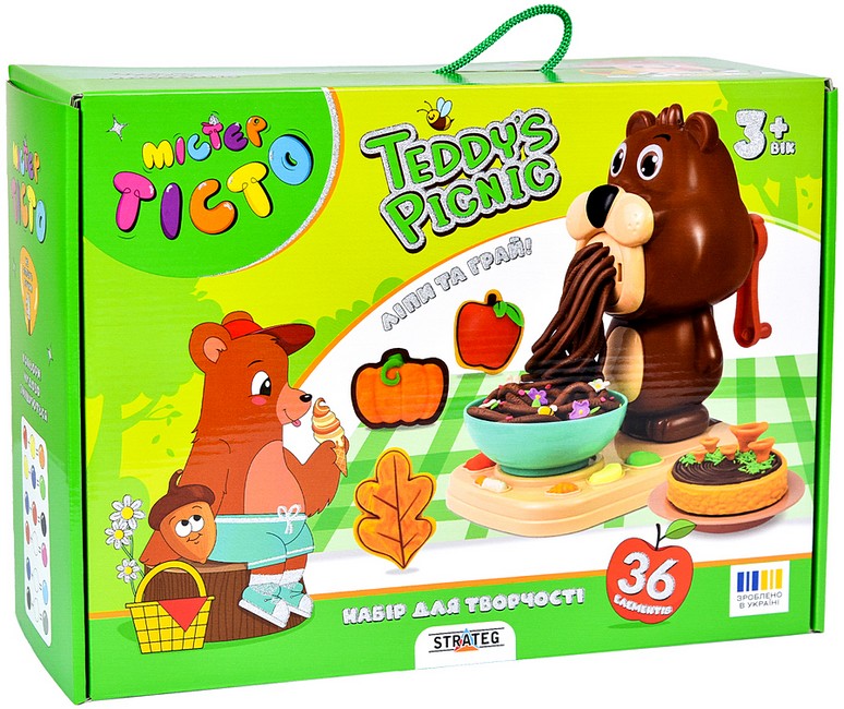 Набір для творчості Містер тісто Teddys Picnic Вид-во: Strateg - фото 1
