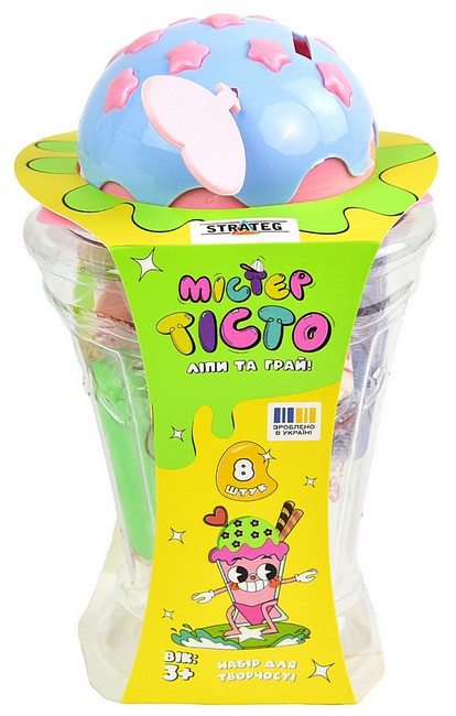 Набір для творчості Містер тісто Стакан-морозиво Вид-во: Strateg - фото 1