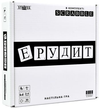 Настільна гра Ерудит чорно-біла Вид-во: Strateg Настільна гра Ерудит чорно-біла Вид-во: Strateg