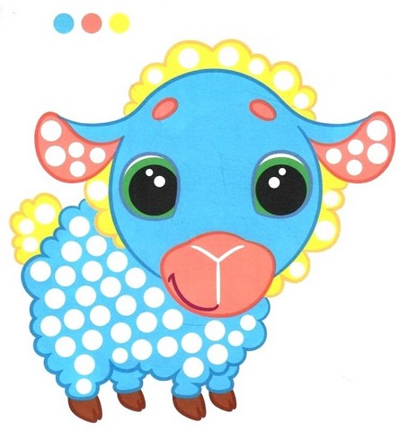 Пальчикова розфарбовка для малечі Баранчик Вид-во: Читанка - фото 2