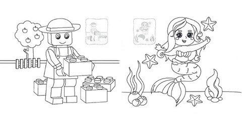 Улюблені герої. Розмальовка + наліпки - фото 2