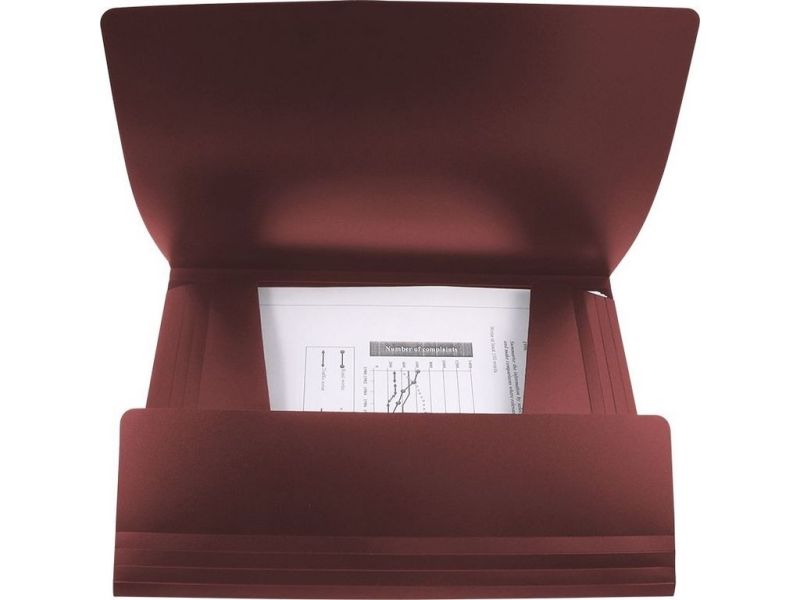 Папка на гумці Axent A4 червона - фото 3