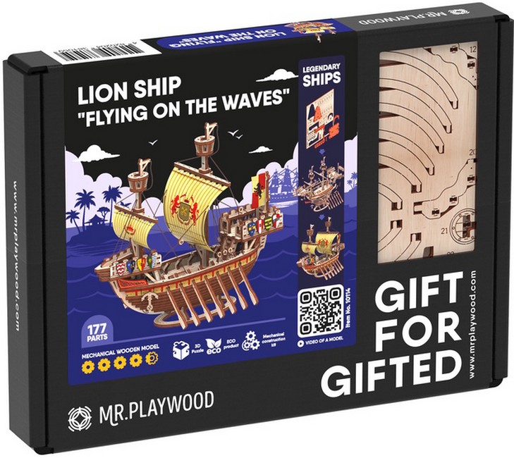 Конструктор Корабель Лев Летаючий по хвилях Вид-во: Mr.Playwood - фото 1
