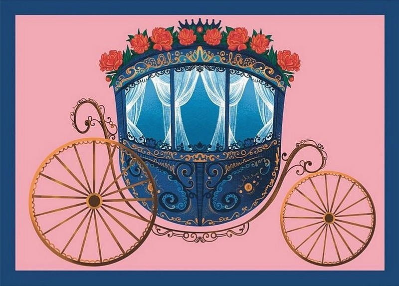 Листівка вітальна «Синя карета» - фото 1