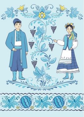 Листівка вітальна «Таврійський розпис» Листівка вітальна «Таврійський розпис» - Вітальні листівки