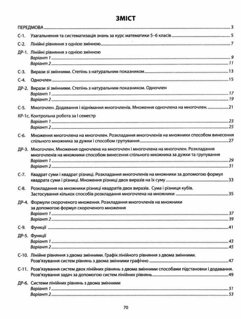 Діагностичні роботи Алгебра 7 клас НУШ Авт: Істер О.С. Вид-во: Абетка - фото 3