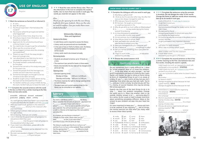Focus 4 Second Edition Workbook Авт: Dean Russell Daniel Brayshaw та ін. Вид-во: Pearson - фото 6