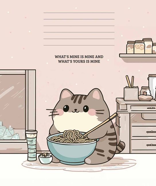 Зошит учнівський 24арк. у лінію Школярик I AM PURRRFECT - фото 3