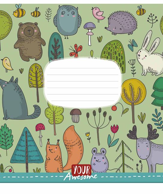 Зошит учнівський, 24арк., у лінію, ВД-лак, Genius (024-3142L, Funny cuties (дівч)) - фото 2