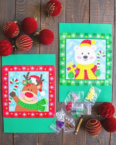 Новорічні листівки з паєтками Новий рік Вид-во: Ранок-Креатив - фото 2