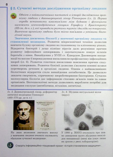 Підручник Біологія 8 клас НУШ Авт: А. Чернінський та ін. Вид-во: Школяр - фото 7