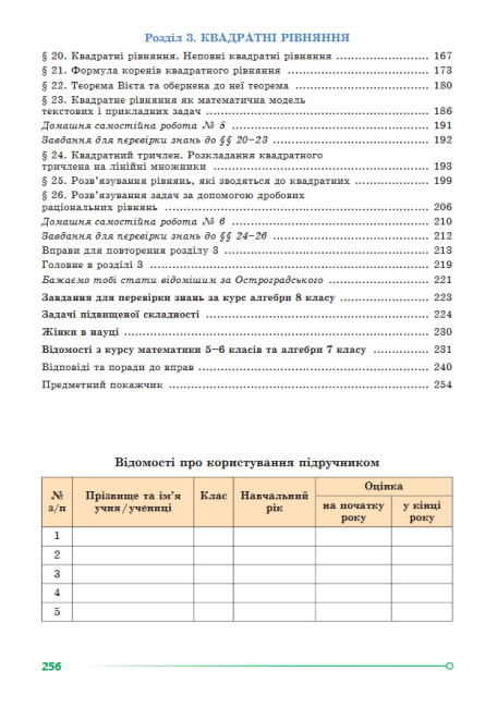 Підручник Алгебра 8 клас НУШ Авт: Істер О.С. Вид-во: Генеза - фото 9