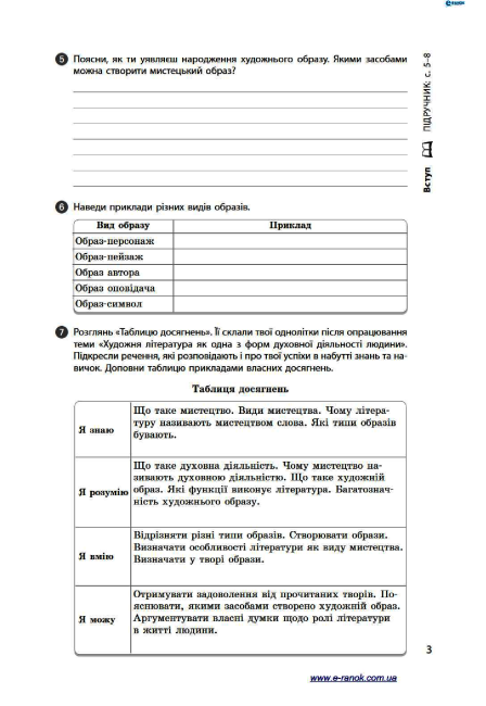 Робочий зошит Українська література 8 клас до підручника Борзенка О. Авт: Лобусова О. В. Вид-во: Ранок - фото 4