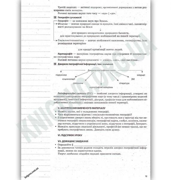 Мій конспект Загальна Географія 6 клас Нова програма Авт: Павлюк Н.І. Вид: Основа - фото 10