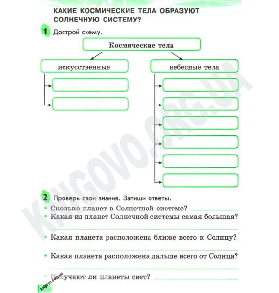 Рабочая тетрадь Природоведение 4 класс Обновленная программа К учебнику Грущинской Ранок - фото 3