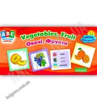 ABC колекція карток Овочі Фрукти Авт: Зінов'єва Л. Вид-во: Торсінг - Вивчаємо Англійську