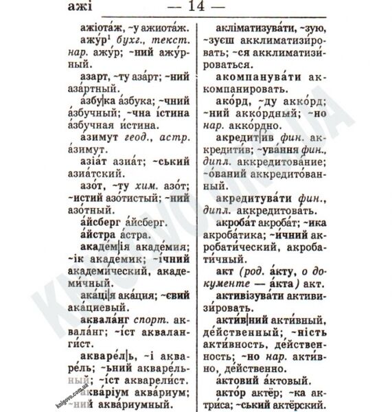 Сучасний Українсько-Російський Російсько-Український словник 35 000 слів Вид-во: Промінь - фото 3