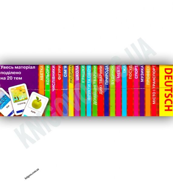 Перші німецькі слова 360 карток 20 тем Вид-во: Арій - фото 2