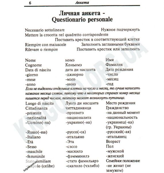 Русско-Итальянский разговорник Авт: Таланов О. Изд-во: Арій - фото 2