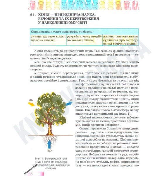 Підручник Хімія 7 клас Нова програма Авт: Буринська Н.М. Вид-во: Педагогічна думка - фото 2