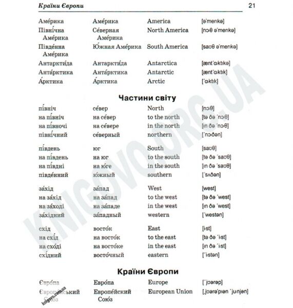 Тематичний словник Українсько-Російсько-Англійський 10 000 слів Авт: Рудь С. Вид-во: Весна - фото 3