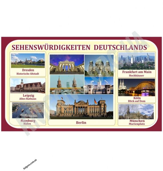 Кабінет німецької мови Комплект стендів Артікул: 12053 Виробник: Інтердизайн - фото 2