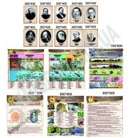 Кабінет біології Комплект стендів Артікул: 12463 Виробник: Інтердизайн - Оформлення предметних кабінетів